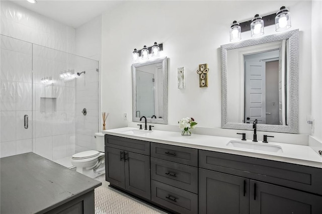 8501 Cohn St, New Orleans, LA 70118 - full bath with toilet, a sink, and a shower stall