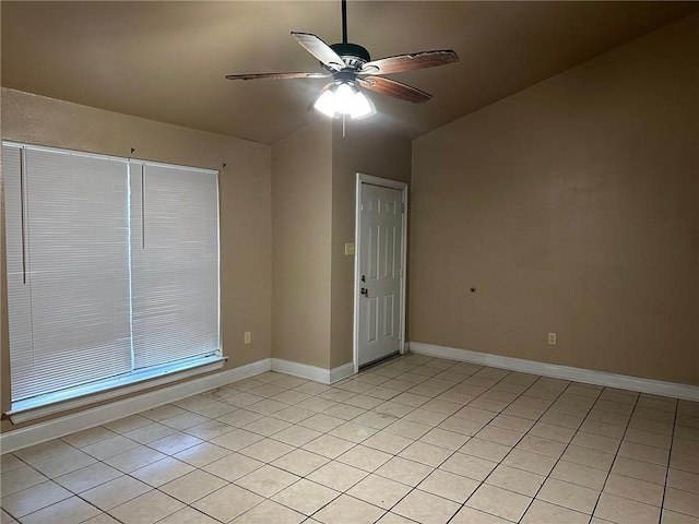 44154 Simpson Pl, Hammond, LA 70403 - spare room featuring a ceiling fan, baseboards, and light tile patterned floors