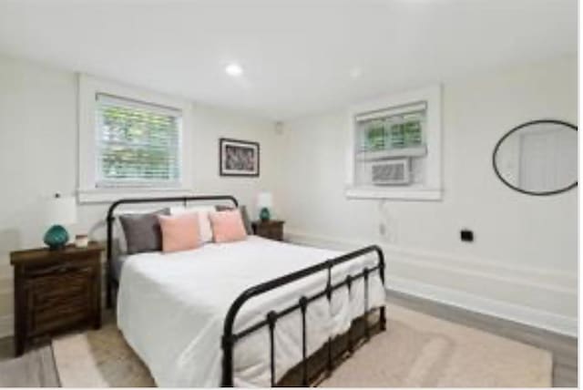 3015 Nashville Ave, New Orleans, LA 70125 - bedroom featuring recessed lighting, light wood-style flooring, and baseboards