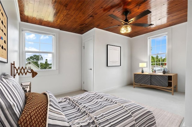 400 Fonda St, Paradis, LA 70080 - carpeted bedroom with ornamental molding and wood ceiling