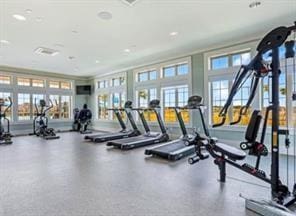 1458 Banks View St, Slidell, LA 70460 - workout area with ornamental molding