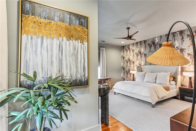 1217 N Tonti St, New Orleans, LA 70119 - bedroom with wood finished floors