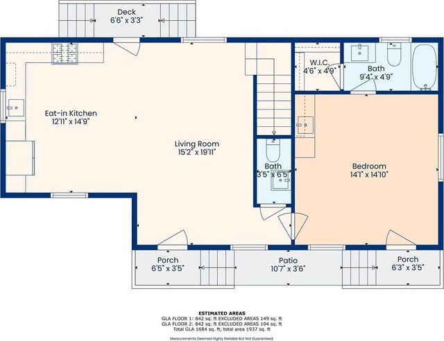1217 N Tonti St, New Orleans, LA 70119 - view of property floor plan
