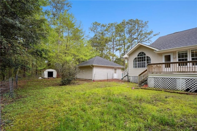 441 Parlange Dr, Pearl River, LA 70452 - view of yard with a deck and stairway