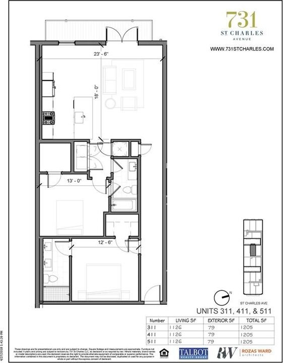 731 St Charles Ave Unit 311, New Orleans, LA 70130 - floor plan
