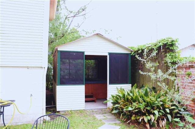 3612 Johnson St, Metairie, LA 70001 - view of outbuilding featuring a sunroom