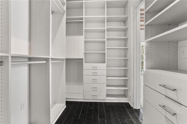 1035 Arabella St, New Orleans, LA 70115 - walk in closet with dark wood-type flooring