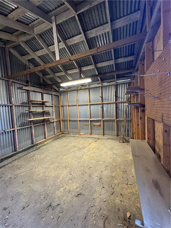 770002 Spruce St, New Orleans, LA 70118 - misc room featuring metal wall and lofted ceiling