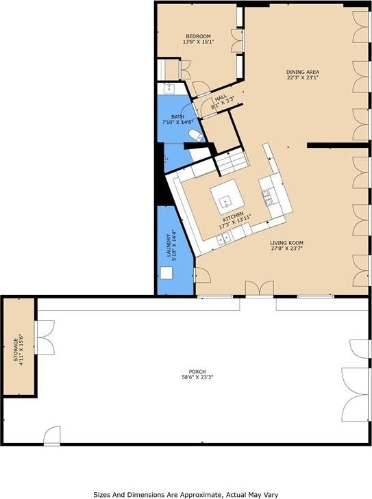 515 Ursulines Ave, New Orleans, LA 70116 - view of floor plan / room layout