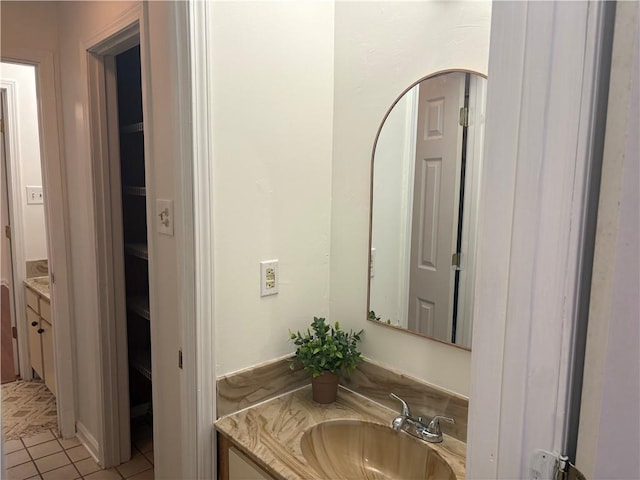 2626 Lepage St, New Orleans, LA 70119 - bathroom featuring vanity and tile patterned flooring