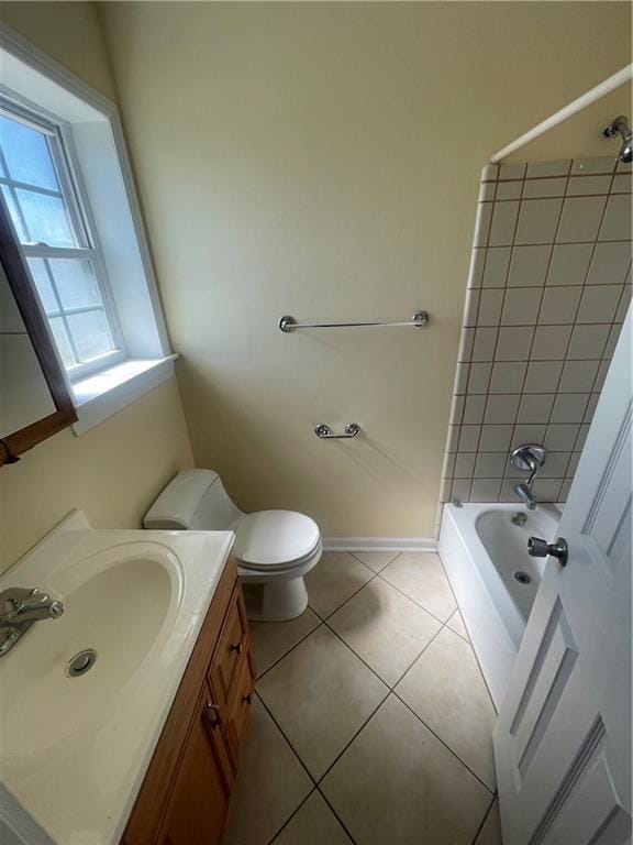 4941 Viola St, New Orleans, LA 70126 - full bath with vanity, tile patterned floors, and bathtub / shower combination