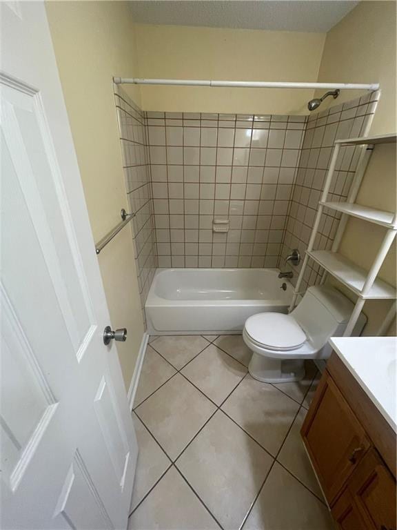 4941 Viola St, New Orleans, LA 70126 - bathroom with bathing tub / shower combination, vanity, and tile patterned floors