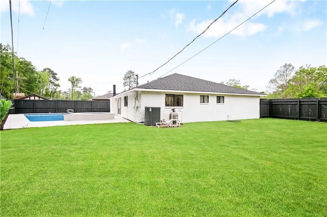 146 Bluefield Dr, Slidell, LA 70458 - back of property featuring central AC and brick siding