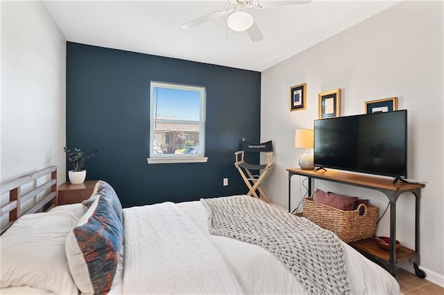 7800 Allison Rd, New Orleans, LA 70126 - bedroom featuring baseboards and ceiling fan
