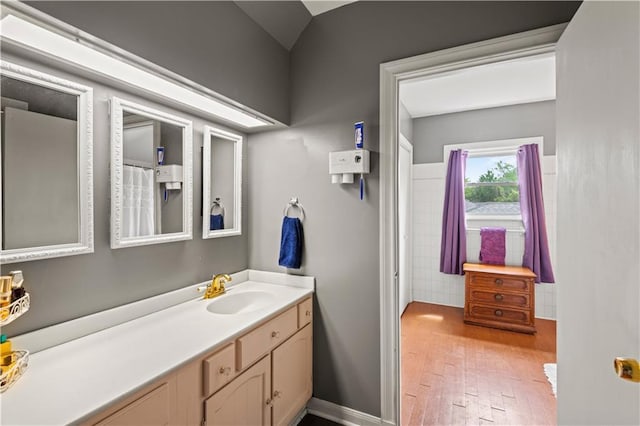 800 Marguerite Rd, Metairie, LA 70003 - bathroom featuring hardwood / wood-style flooring and vanity