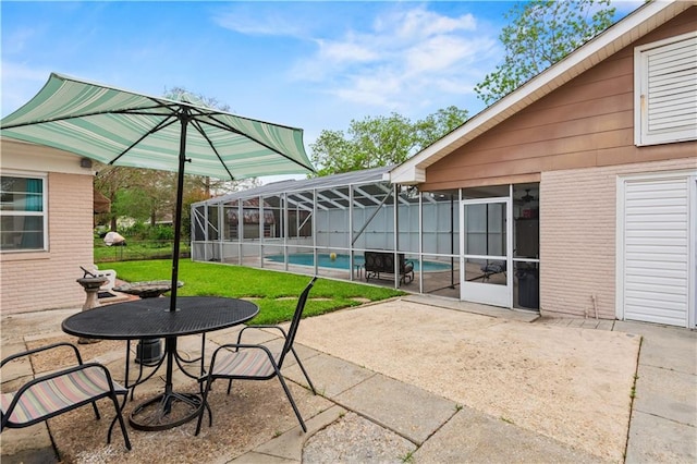 800 Marguerite Rd, Metairie, LA 70003 - view of patio / terrace featuring a lanai