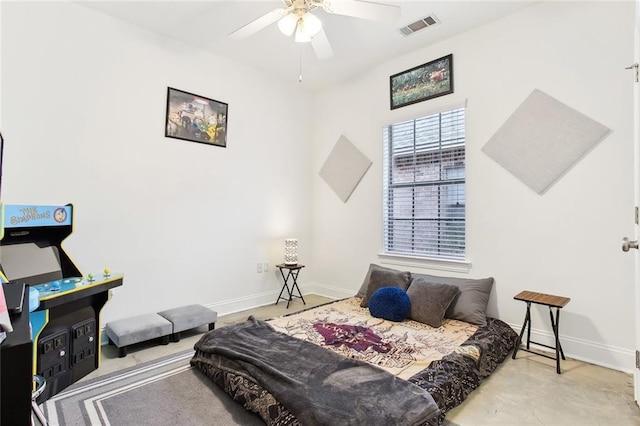 2424 Cours Carson St, Mandeville, LA 70448 - bedroom with baseboards and ceiling fan