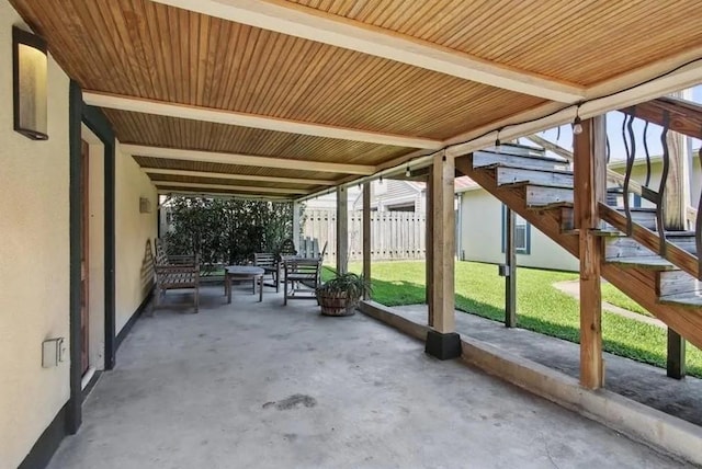 820 Solomon Pl, New Orleans, LA 70119 - view of patio / terrace with stairway