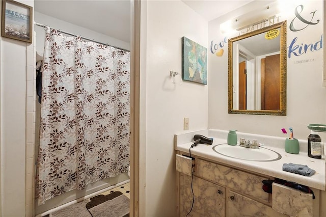 2205 Giuffrias Ave, Metairie, LA 70001 - bathroom featuring shower / tub combo and vanity