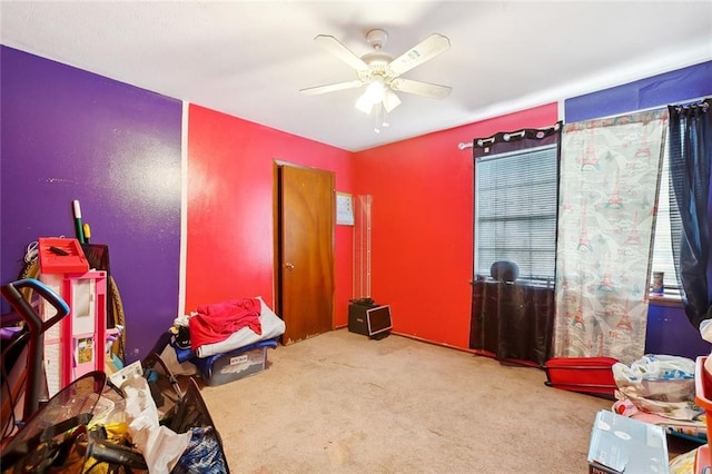2205 Giuffrias Ave, Metairie, LA 70001 - interior space with carpet floors and ceiling fan