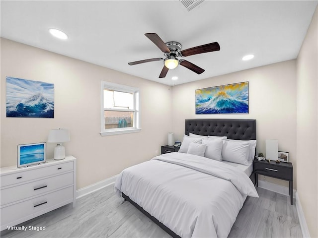 709 29th St, Kenner, LA 70062 - bedroom with baseboards, visible vents, and recessed lighting