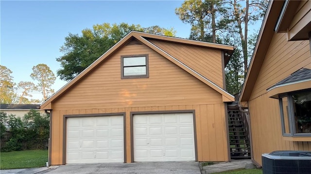 garage featuring cooling unit