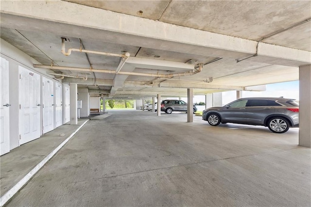 view of parking deck