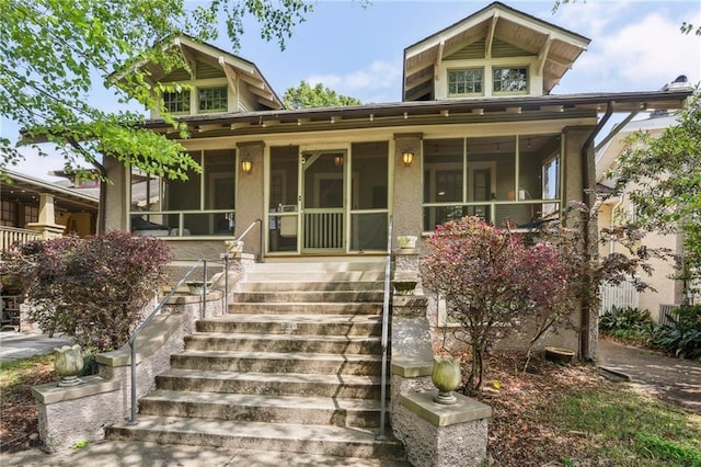 2227 Wirth Pl, New Orleans, LA 70115 - exterior space with a sunroom and stucco siding