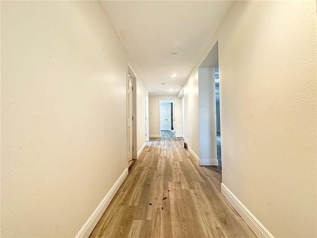 165355 Treasure St, New Orleans, LA 70119 - corridor with light wood-style flooring and baseboards