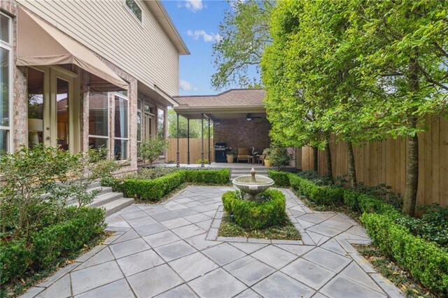 519 Homestead Ave, Metairie, LA 70005 - view of patio featuring fence