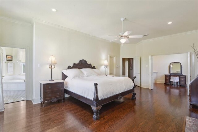3752 Lake Charles Dr, Gretna, LA 70056 - bedroom with crown molding, baseboards, and wood finished floors