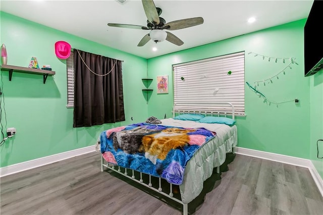 2101 Congressman Hebert Dr, Chalmette, LA 70043 - bedroom with recessed lighting, baseboards, and wood finished floors