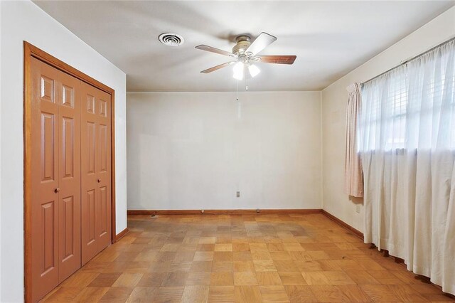 1017 Elmeer Ave, Metairie, LA 70005 - unfurnished room with a ceiling fan and baseboards