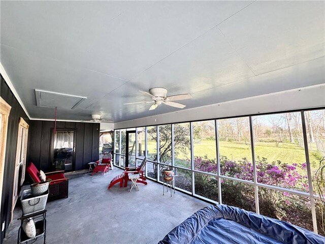130 N Oak Ct, Luling, LA 70070 - sunroom featuring ceiling fan and healthy amount of natural light