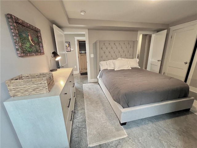 bedroom with baseboards