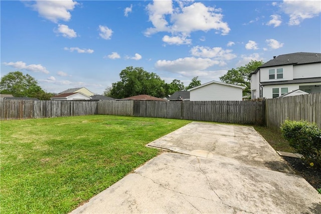 5387 Chamberlain Dr, New Orleans, LA 70122 - view of yard with a fenced backyard and a patio