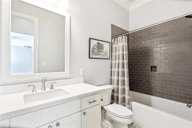 892 Chretien Point Ave, Covington, LA 70433 - bathroom featuring vanity and shower / bath combo with shower curtain