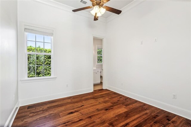 892 Chretien Point Ave, Covington, LA 70433 - empty room with wood finished floors and ceiling fan