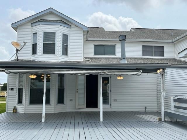 272 Marina Dr, Slidell, LA 70458 - back of house with roof with shingles and a wooden deck