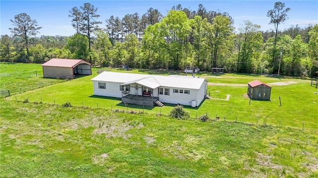 1510 Pumping Station Rd, Greensburg, LA 70441 - drone / aerial view with a forest view