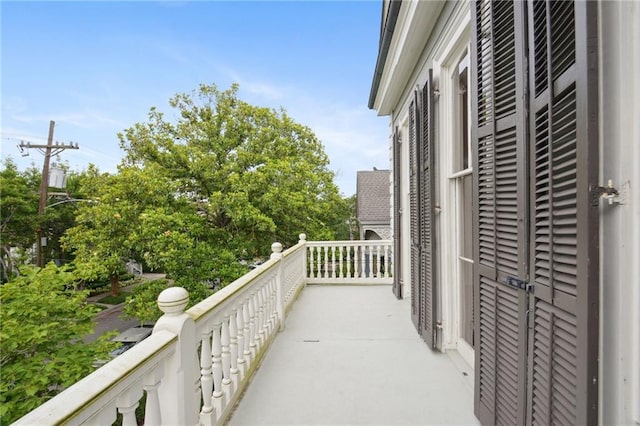 view of balcony