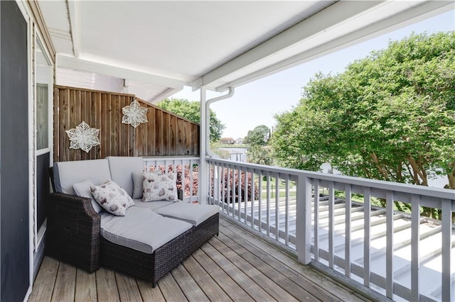 1612 Marina Dr, Slidell, LA 70458 - wooden deck featuring outdoor lounge area