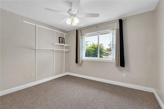 5245 Sanford St, Metairie, LA 70006 - carpeted spare room featuring a ceiling fan and baseboards