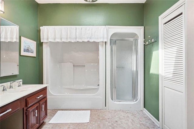 full bath featuring vanity