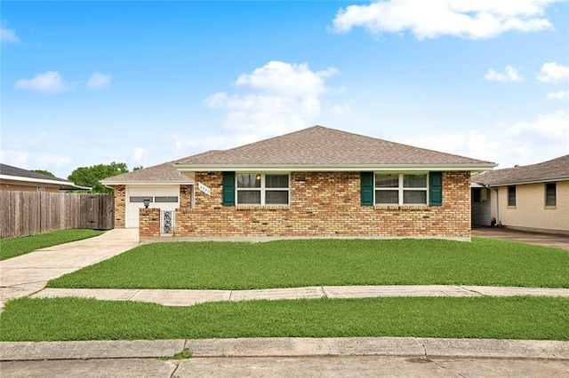 6505 Carmen St, Metairie, LA 70003 - ranch-style home featuring brick siding, a front lawn, and driveway