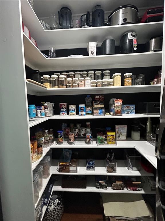 view of storage area
