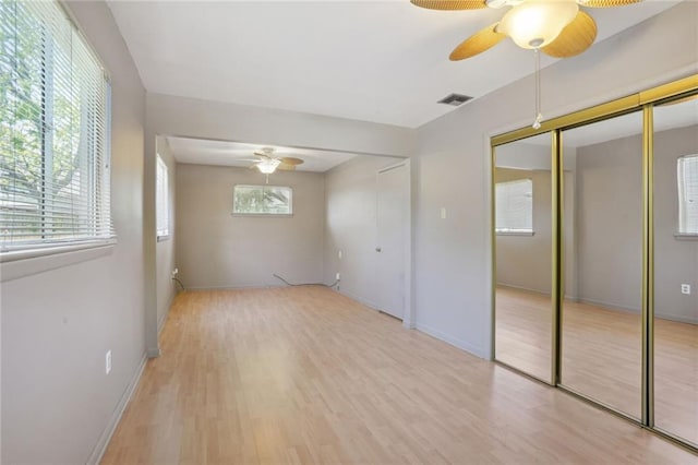 10012 Joel Ave, River Ridge, LA 70123 - interior space with baseboards, visible vents, and light wood finished floors