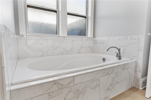 full bath with a bath