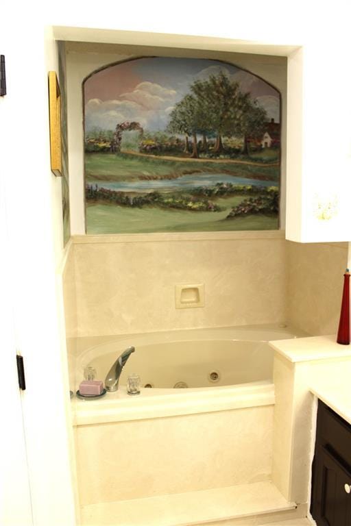 232 Chateau Dr, Slidell, LA 70460 - full bathroom featuring vanity and a jetted tub