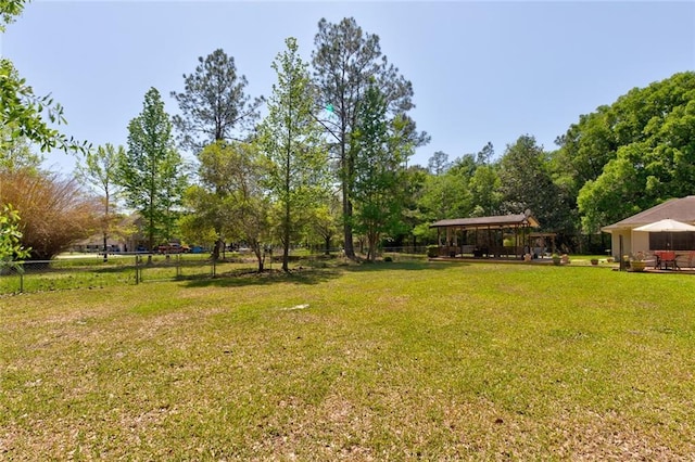 232 Chateau Dr, Slidell, LA 70460 - view of yard with a gazebo